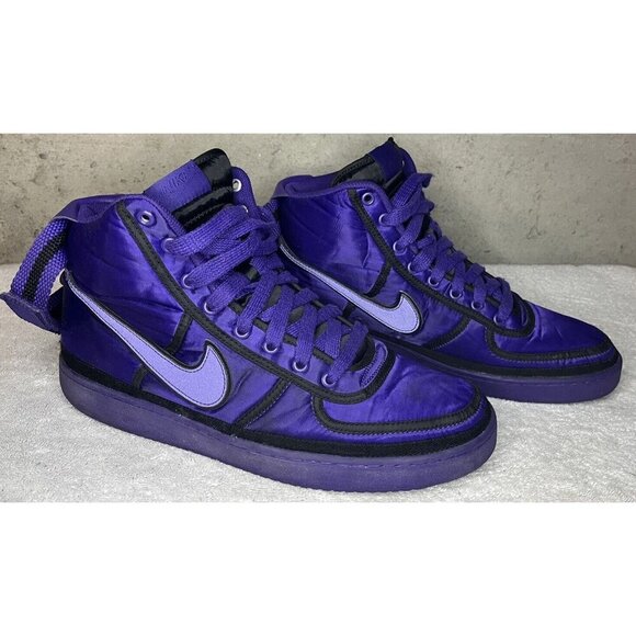 Nike Vandal High Court Mens Purple Satin Sneakers Shoes Size 11.5 | AQ2176-500 - Picture 2 of 9